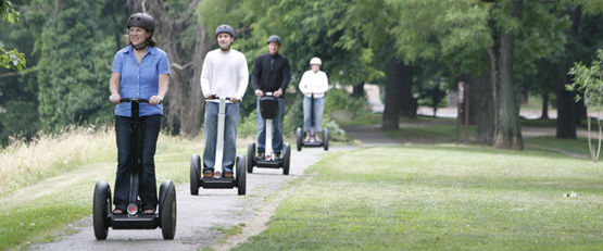 The Segway i2 on the trail.