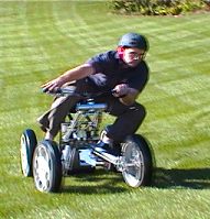 A rider on a Centaur prototype.