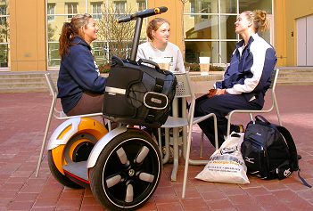 Women with a Segway HT.